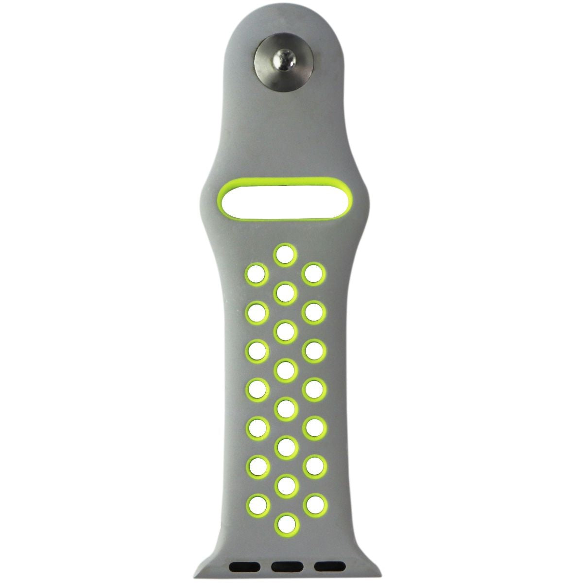 Apple (38mm) Nike Clasp for Apple Watch 38/40/41mm - Flat Silver/Volt Smart Watch Accessories - Watch Bands Apple - Simple Cell Bulk Wholesale Pricing - USA Seller
