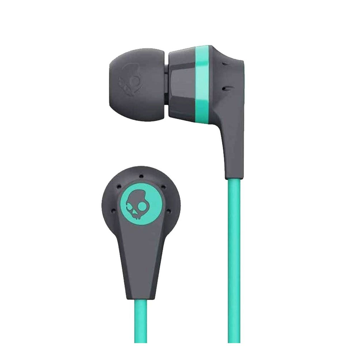 Skullcandy Ink'd Bluetooth Wireless Earbuds with Mic - Gray/Miami Portable Audio - Headphones Skullcandy - Simple Cell Bulk Wholesale Pricing - USA Seller