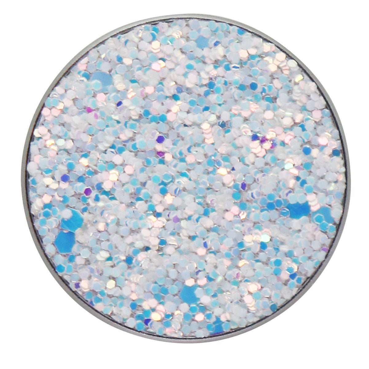 PopSockets PopGrip Swappable Grip Top - Sparkle Snow White (Top Only) Cell Phone - Mounts & Holders PopSockets - Simple Cell Bulk Wholesale Pricing - USA Seller