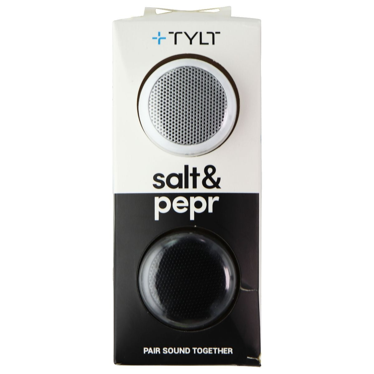 TYLT Salt & Pepr Pair of Bluetooth Wireless Speakers - Black/White iPod, Audio Player Accessories - Audio Docks & Mini Speakers TYLT - Simple Cell Bulk Wholesale Pricing - USA Seller