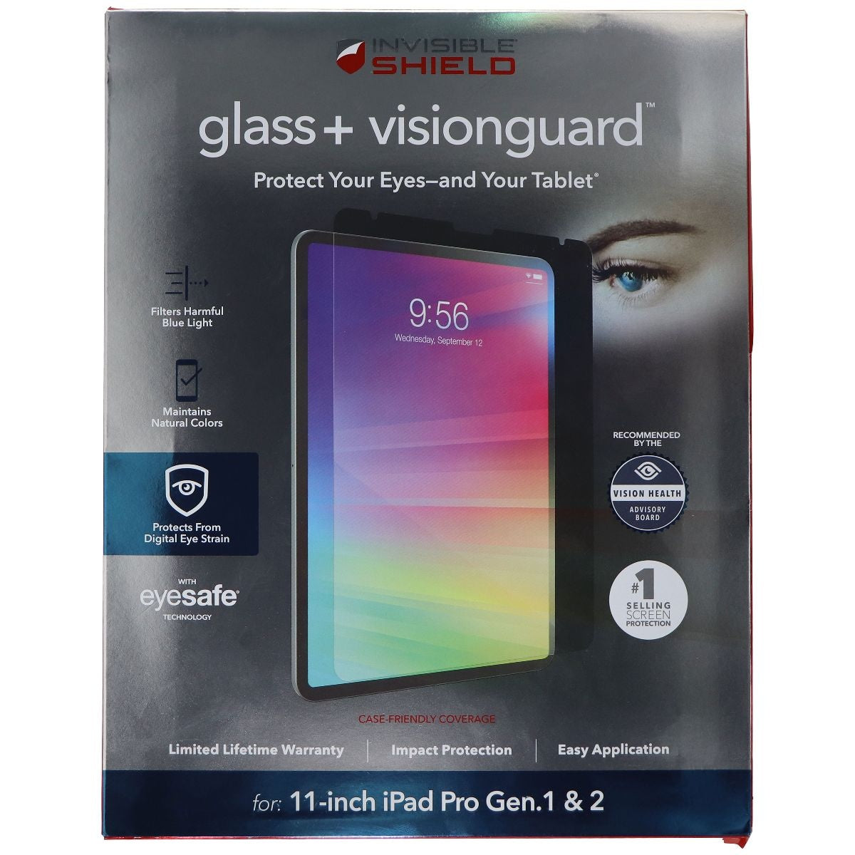 ZAGG (Glass+ VisionGuard) for Apple iPad Pro (11-inch 1st & 2nd Gen) - Clear Cell Phone - Screen Protectors Zagg - Simple Cell Bulk Wholesale Pricing - USA Seller