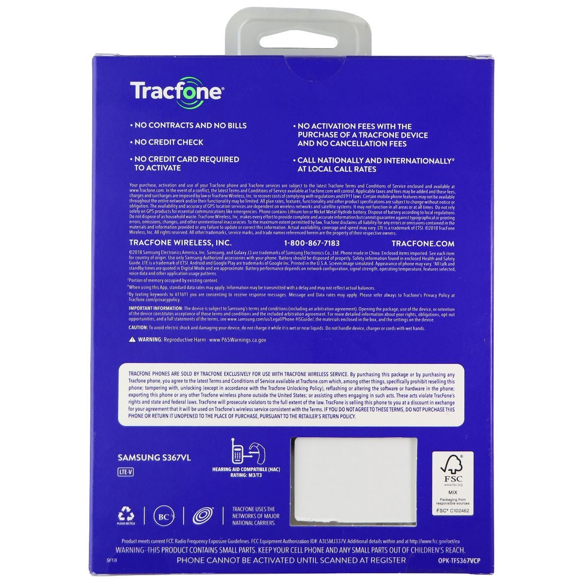 Samsung Galaxy J3 Orbit Smartphone (SM-S367VL) Tracfone Pre-Paid - 16GB / Black Cell Phones & Smartphones Samsung - Simple Cell Bulk Wholesale Pricing - USA Seller