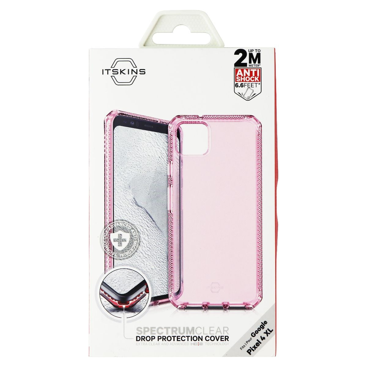 ITSKINS Spectrum Clear Protective Phone Case for Google Pixel 4 XL - Light Pink Cell Phone - Cases, Covers & Skins ITSKINS - Simple Cell Bulk Wholesale Pricing - USA Seller