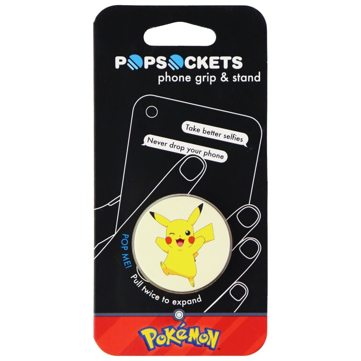 PopSockets Collapsible Grip & Stand for Phones and Tablets - Pokemon Pikachu Cell Phone - Cases, Covers & Skins PopSockets - Simple Cell Bulk Wholesale Pricing - USA Seller