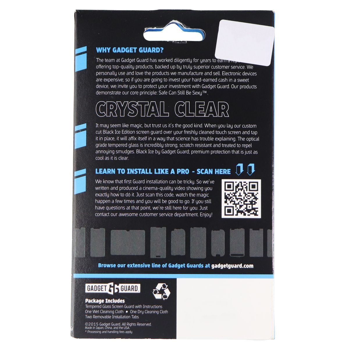 Gadget Guard Black Ice Edition Tempered Glass for Galaxy J7 (2017) - Clear Cell Phone - Screen Protectors Gadget Guard - Simple Cell Bulk Wholesale Pricing - USA Seller