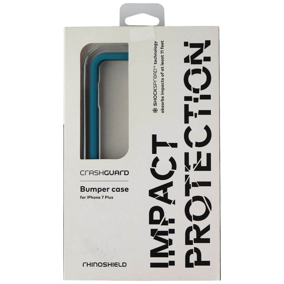 RhinoShield Crash Guard Bumper Series Case for iPhone (8+/7+) - Teal Blue Cell Phone - Cases, Covers & Skins RhinoShield - Simple Cell Bulk Wholesale Pricing - USA Seller