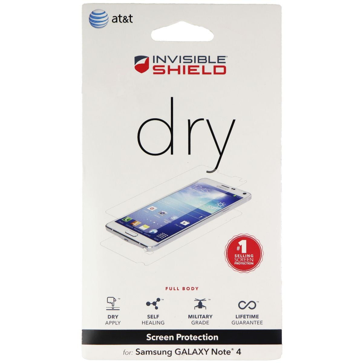 ZAGG Invisible Shield Dry Series Screen Protector for Samsung Galaxy Note4 Cell Phone - Screen Protectors Zagg - Simple Cell Bulk Wholesale Pricing - USA Seller
