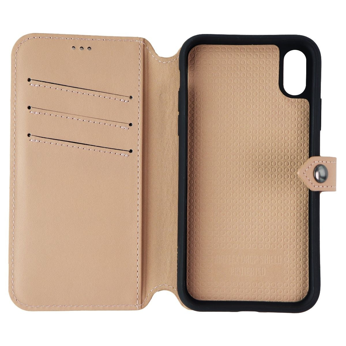 ERCKO 2-in-1 Magnet Wallet Leather Case for iPhone XR - Light Brown/Black Cell Phone - Cases, Covers & Skins Ercko - Simple Cell Bulk Wholesale Pricing - USA Seller
