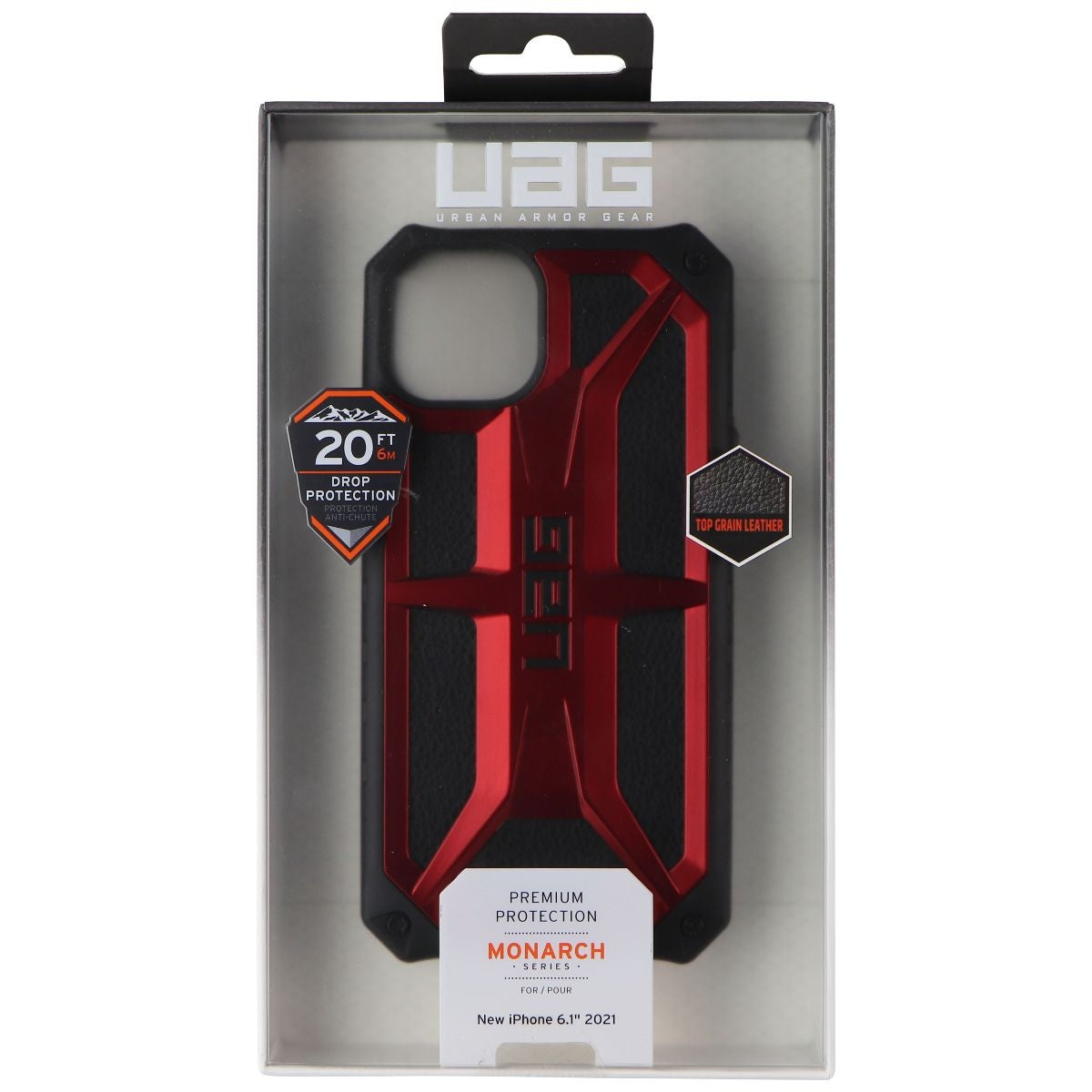 UAG Monarch Series Case for Apple iPhone 13 Crimson Red/Black