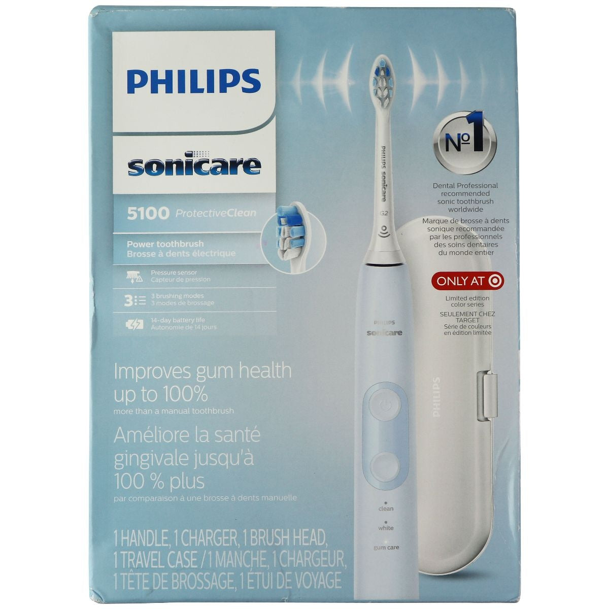 PhilipsSonicare ProtectiveClean 5100Gum Health, Rechargeable electric toothbrush Oral Care - Standard Toothbrushes Philips Sonicare - Simple Cell Bulk Wholesale Pricing - USA Seller