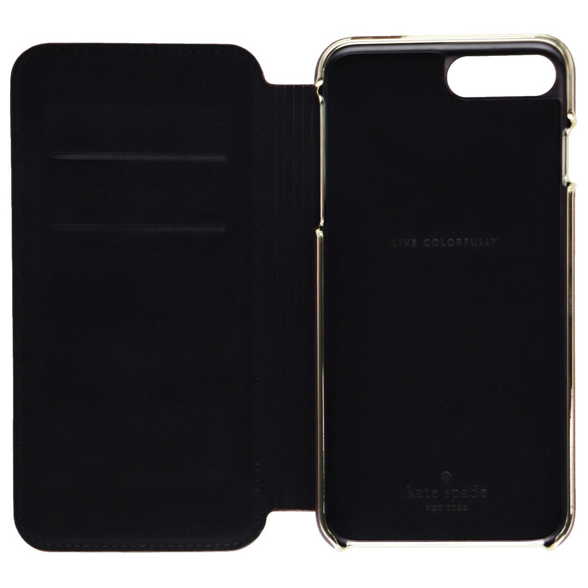 Kate Spade New York Folio Case for iPhone 8 Plus / iPhone 7 Plus - Mahogany Cell Phone - Cases, Covers & Skins Incipio - Simple Cell Bulk Wholesale Pricing - USA Seller