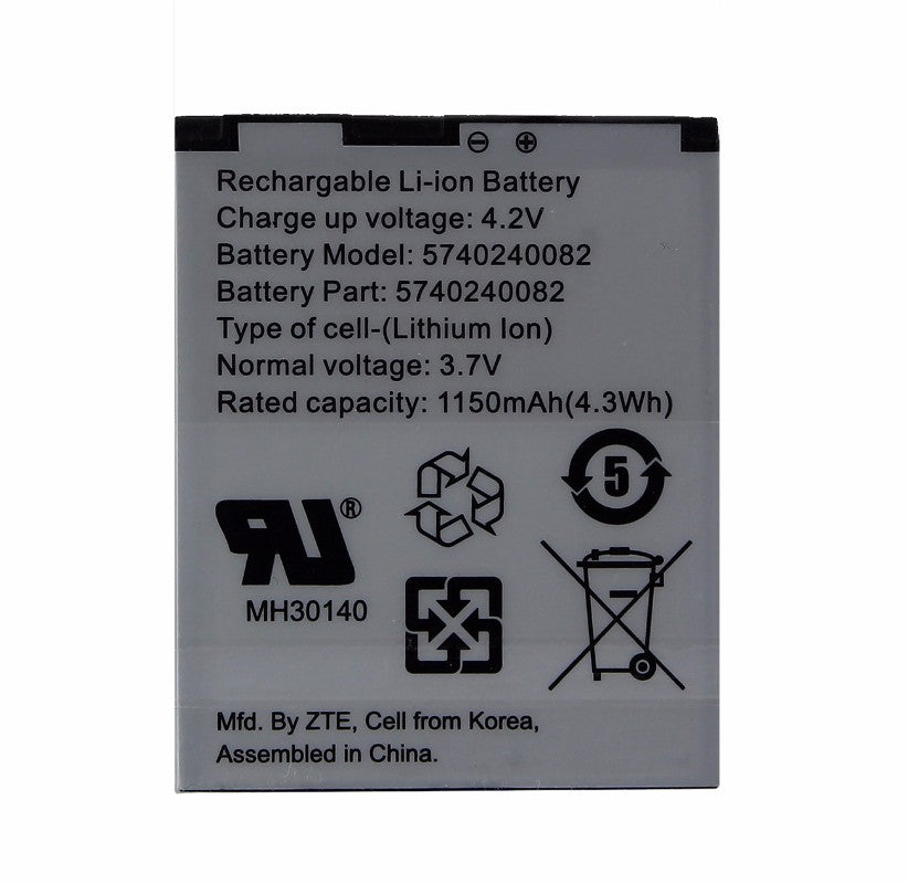 Replacement ZTE 1050 mAh Battery (5740240082) for Cricket TXTM8 Cell Phone - Batteries ZTE - Simple Cell Bulk Wholesale Pricing - USA Seller