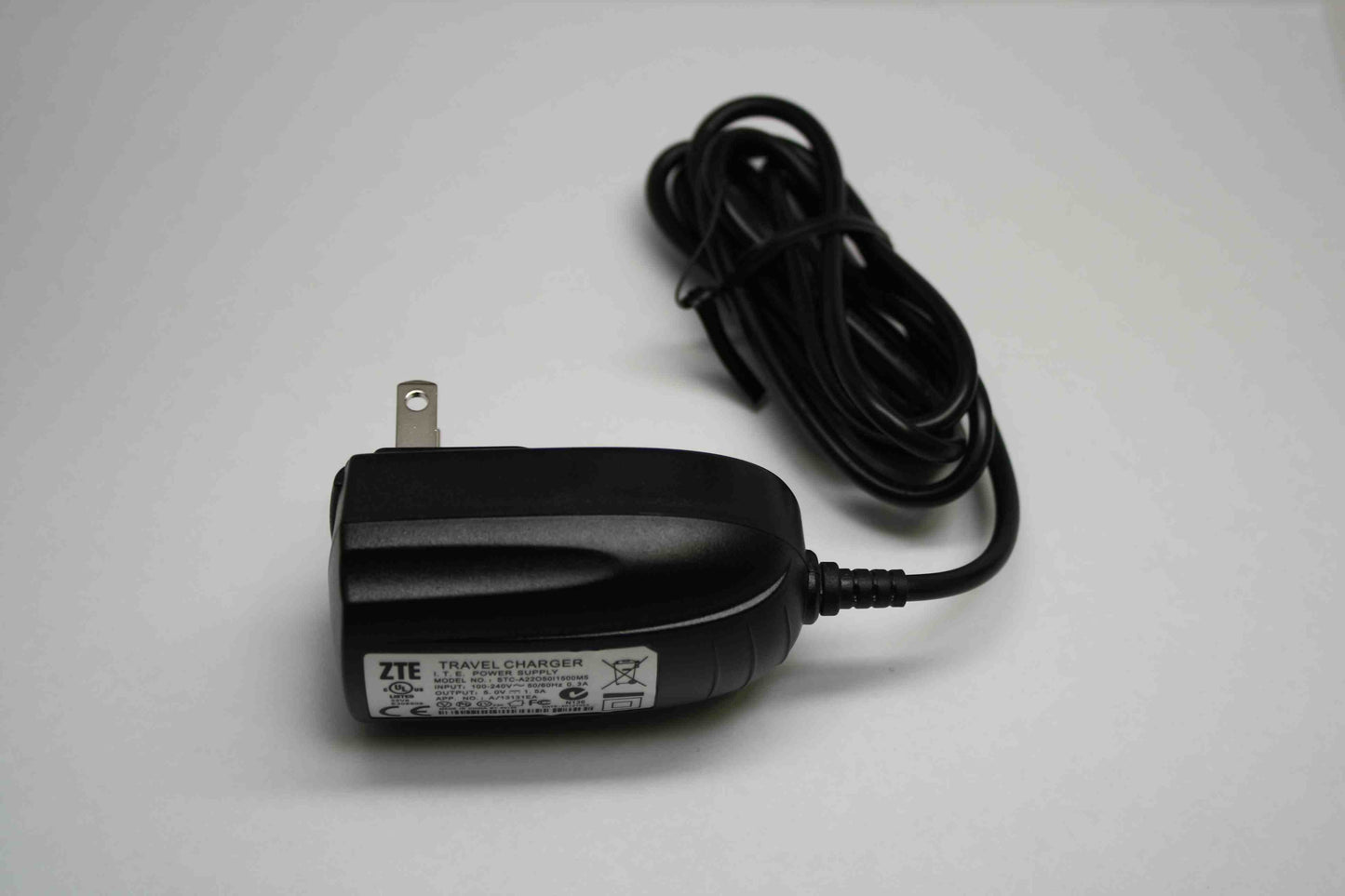 ZTE (STC - A22O50I1500M5) Travel Charger for Micro USB Devices - Black Cell Phone - Cables & Adapters ZTE - Simple Cell Bulk Wholesale Pricing - USA Seller