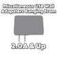 Miscellaneous & Mixed Wall Charger USB Adapter (2.0A Output and Up) - 1 Adapter Cell Phone - Chargers & Cradles Unbranded - Simple Cell Bulk Wholesale Pricing - USA Seller