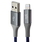 360 Electrical - Habitat (4-Ft) Braided Kevlar USB to Lightning 8-Pin Cable BLUE Cell Phone - Cables & Adapters 360 Electrical    - Simple Cell Bulk Wholesale Pricing - USA Seller