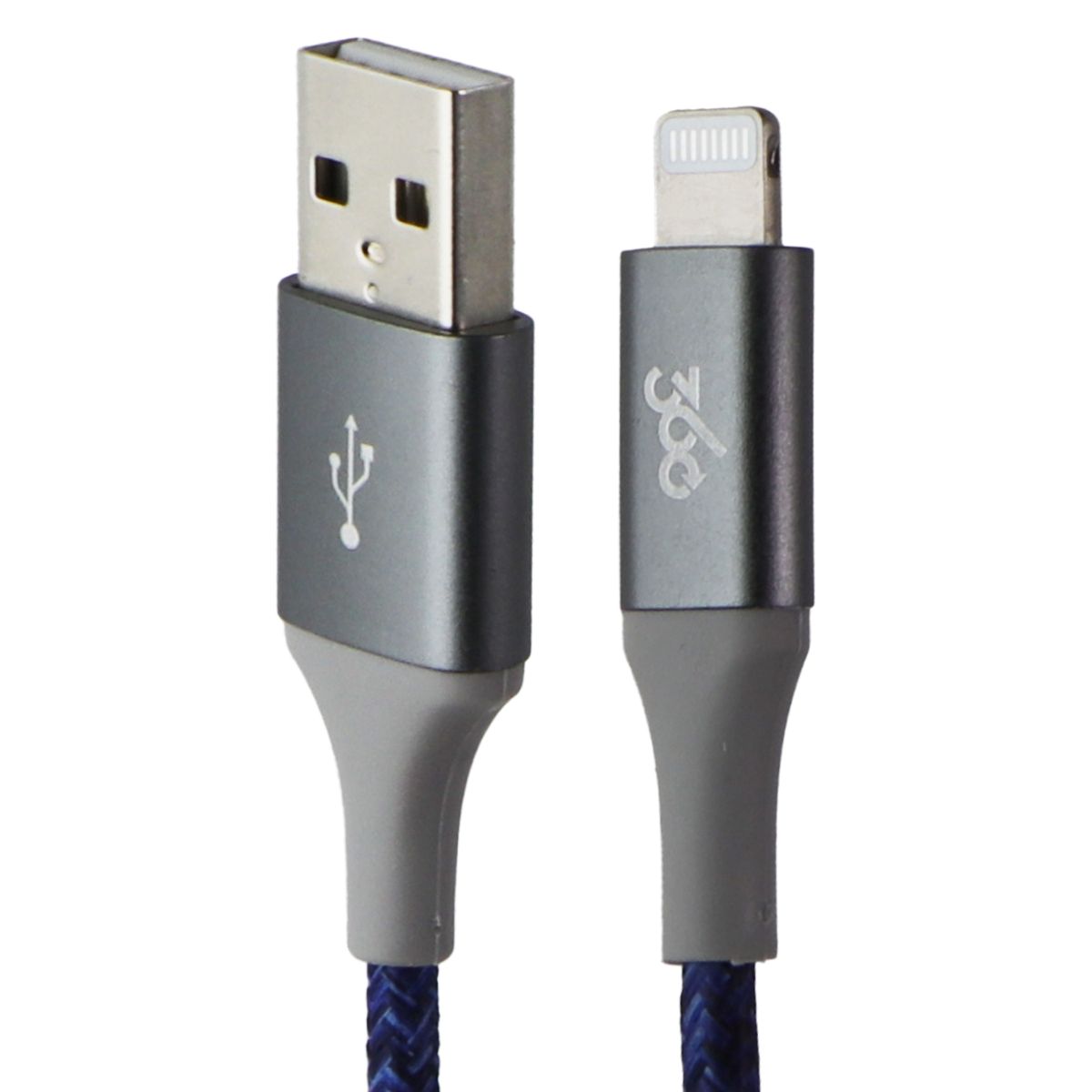 360 Electrical - Habitat (4-Ft) Braided Kevlar USB to Lightning 8-Pin Cable BLUE Cell Phone - Cables & Adapters 360 Electrical    - Simple Cell Bulk Wholesale Pricing - USA Seller