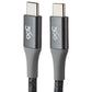360 Electrical (8FT) Braided USB-C to USB-C Charge and Sync Cable - Gray Cell Phone - Cables & Adapters 360 Electrical - Simple Cell Bulk Wholesale Pricing - USA Seller