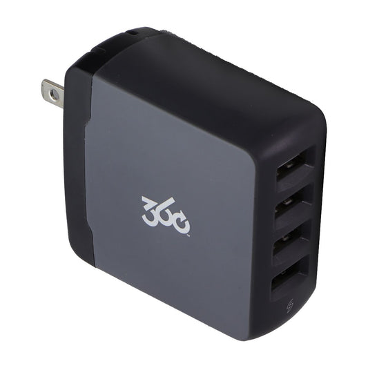 360 Electrical Vivid 8.0 (4-Port) 2.4A USB Wall Charger - Gray/Black (360542) Cell Phone - Chargers & Cradles 360 Electrical    - Simple Cell Bulk Wholesale Pricing - USA Seller