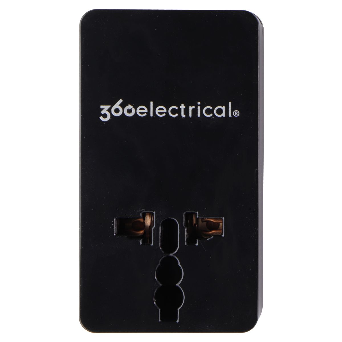 360 Electrical 2 Outlet Adapter 2.1A USB for US/China/Israel/UK/EU - Black Cell Phone - Chargers & Cradles 360 Electrical - Simple Cell Bulk Wholesale Pricing - USA Seller