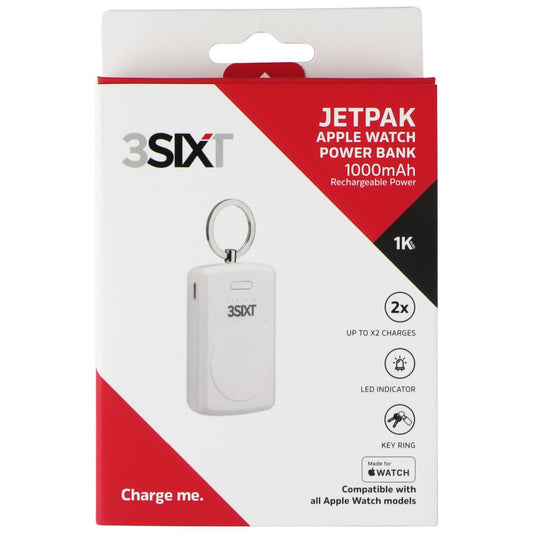 3SIXT Jetpack - 1000mAh Power Bank for Apple Watch (All Series) - White Smart Watch Accessories - Chargers & Docking Stations 3SIXT - Simple Cell Bulk Wholesale Pricing - USA Seller
