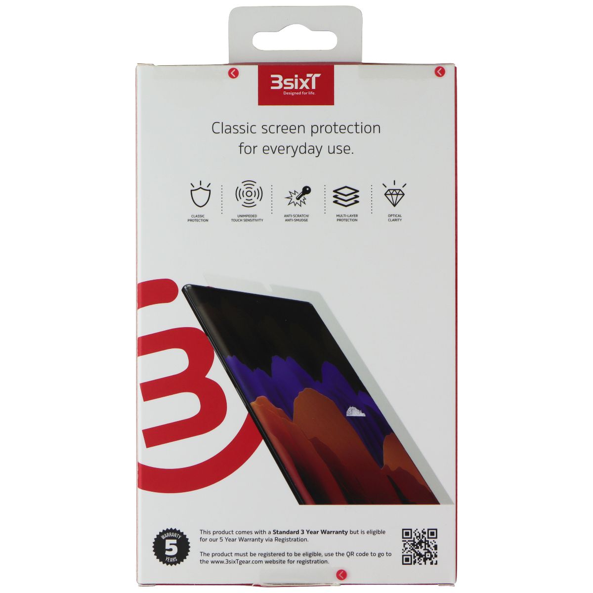 3SIXT PrismShield Film Screen Protector for Samsung Galaxy S22 Ultra - 2 Pack Cell Phone - Screen Protectors 3SIXT - Simple Cell Bulk Wholesale Pricing - USA Seller