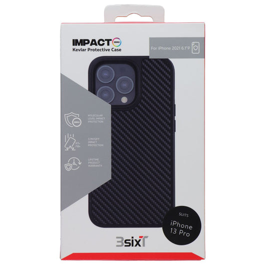3SIXT ImpactZero Kevlar Protective Case for Apple iPhone 13 Pro - Black