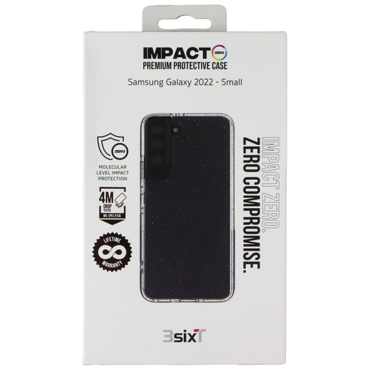 3SIXT Impact Zero Protective Case for Samsung Galaxy S22 - Clear/Glitter Cell Phone - Cases, Covers & Skins 3SIXT - Simple Cell Bulk Wholesale Pricing - USA Seller