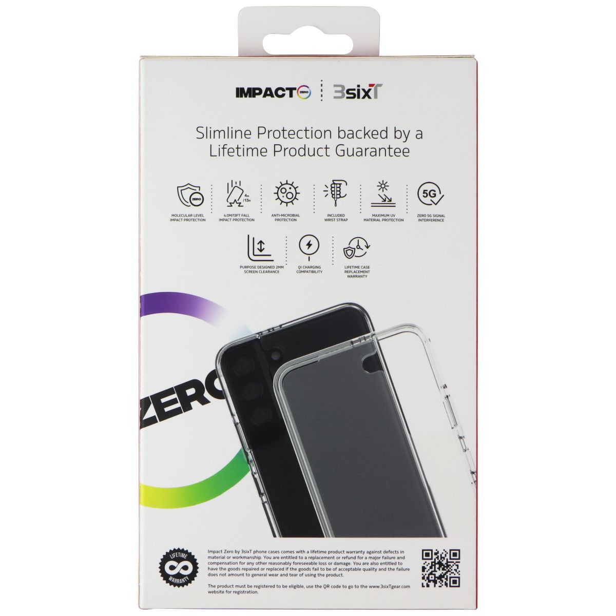 3SIXT Impact Zero Protective Case for Samsung Galaxy (S22+) - Clear