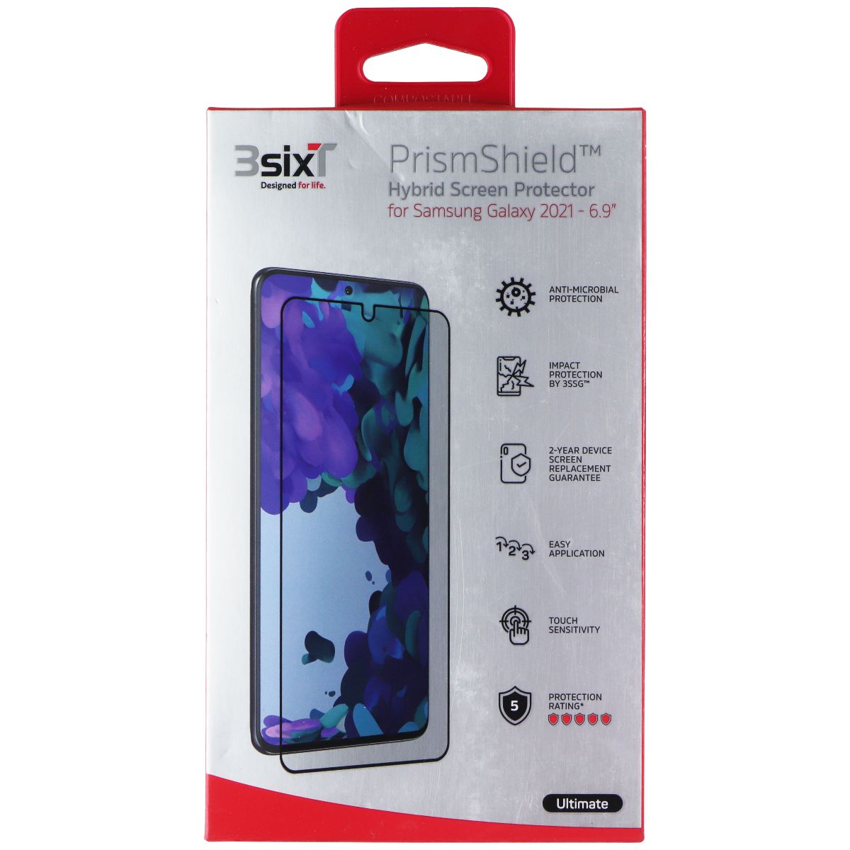 3sixT PrismShield Screen Protector for Samsung Galaxy S20 Ultra