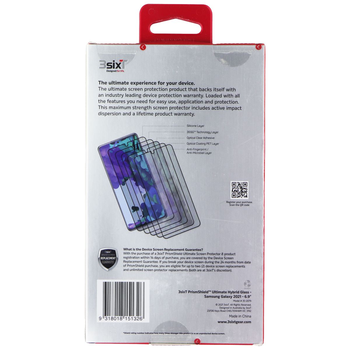 3sixT PrismShield Screen Protector for Samsung Galaxy S20 Ultra