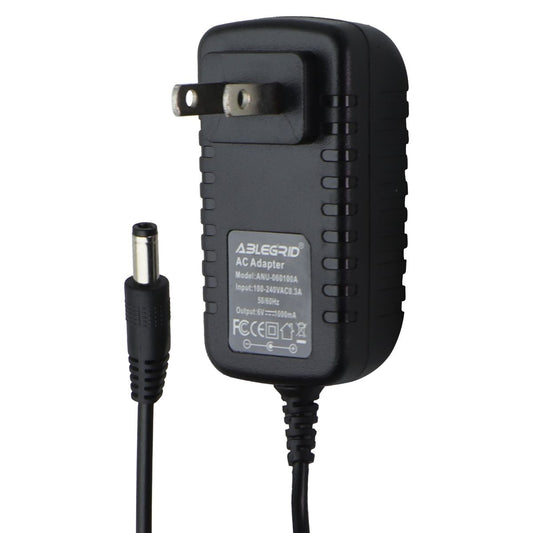 AbleGrid 6V/1A AC Adapter (ANU-060100A) - Black Multipurpose Batteries & Power - Travel Adapters & Converters Ablegrid - Simple Cell Bulk Wholesale Pricing - USA Seller
