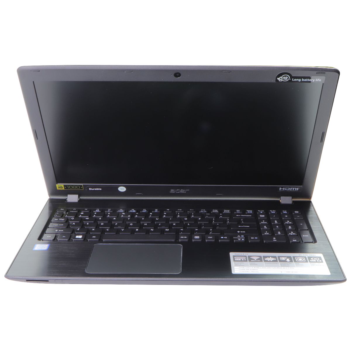 Acer Aspire E 15 FHD Laptop (E5-576-392H) I3-8130U - Main Image