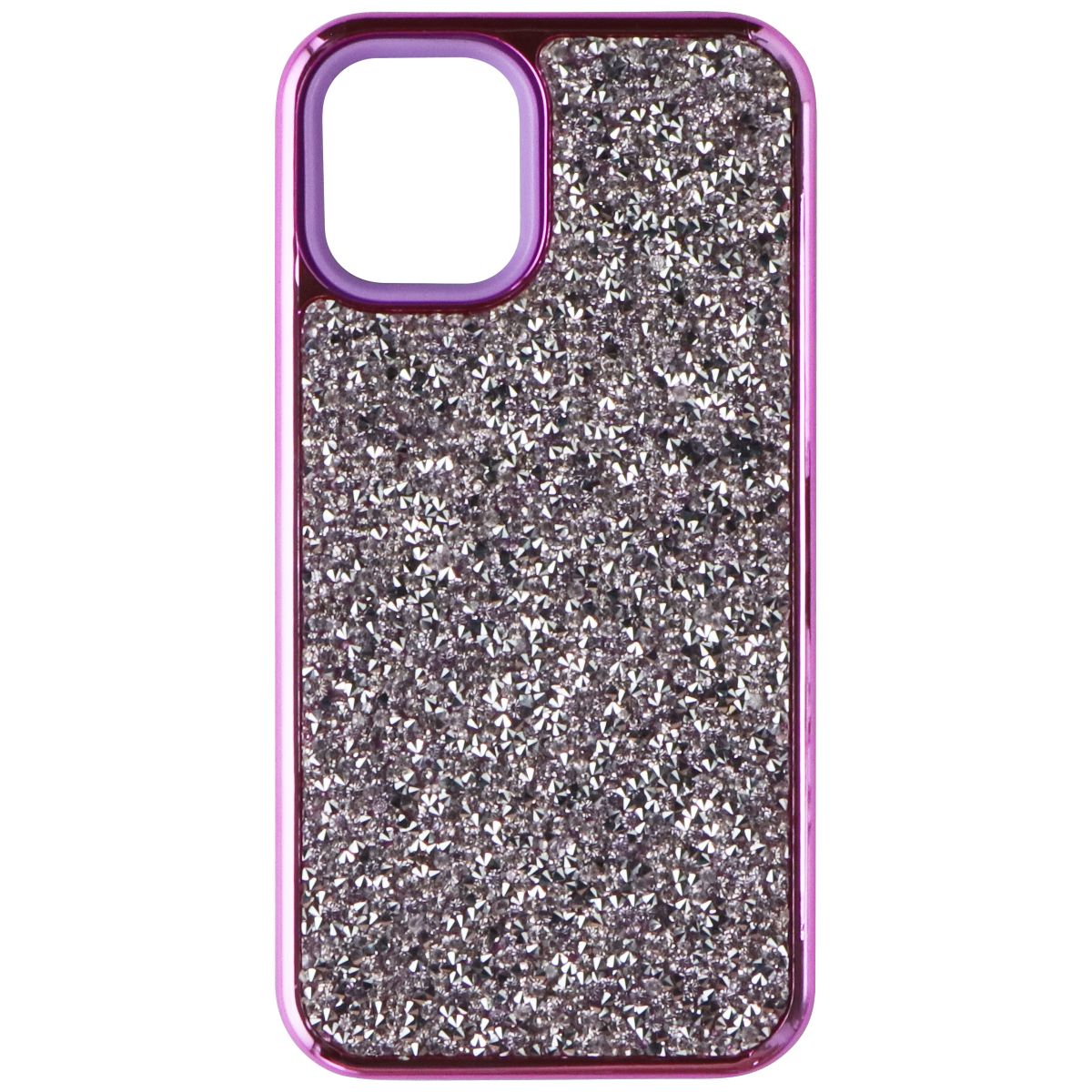 Airium Premium Case for Apple iPhone 12 Mini - Pink with Clear Crystals Cell Phone - Cases, Covers & Skins Airium - Simple Cell Bulk Wholesale Pricing - USA Seller