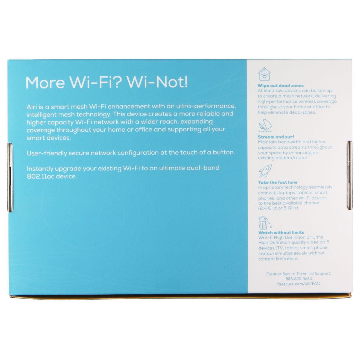 Frontier Secure - AirTies Airi Smart Mesh Wi-Fi Access Point (Air 4920) Networking - Wireless Wi-Fi Routers AirTies - Simple Cell Bulk Wholesale Pricing - USA Seller