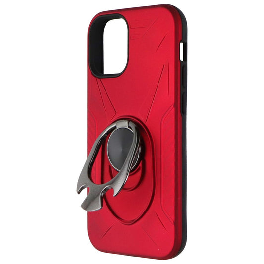 Airium Premium Rugged Kickstand Case for Apple iPhone 12 Mini - Red Cell Phone - Cases, Covers & Skins Airium - Simple Cell Bulk Wholesale Pricing - USA Seller