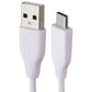 AIRDISTINC (3.3 Foot) USB-A to USB-C Charging Cable - White Cell Phone - Cables & Adapters AIRDISTINC - Simple Cell Bulk Wholesale Pricing - USA Seller