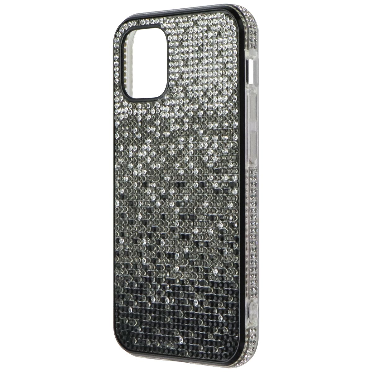 Airium Premium Case for Apple iPhone 12 Mini - Clear / Black Crystals Cell Phone - Cases, Covers & Skins Airium - Simple Cell Bulk Wholesale Pricing - USA Seller