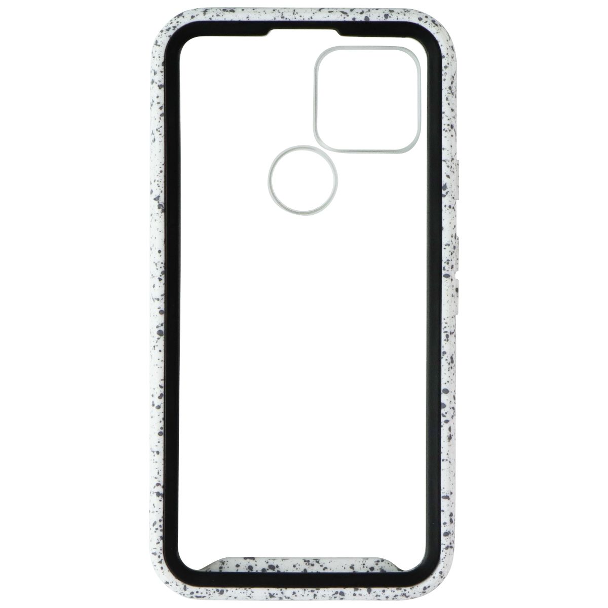 AIRIUM Full-Body Rugged Clear Bumper Case for Google Pixel 5 - Clear/White/Black Cell Phone - Cases, Covers & Skins Airium - Simple Cell Bulk Wholesale Pricing - USA Seller