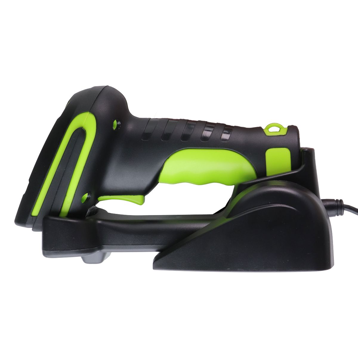 Alacrity Wireless 2D Barcode Scanner with Stand (MJ-2020R) - Green/Black