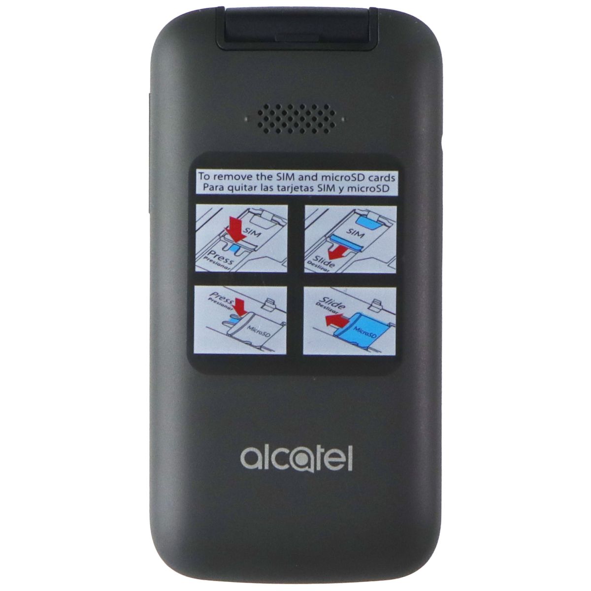 Alcatel SMARTFLIP (2.8-in) Flip Phone (4052R) AT&T Locked - Black / 4GB Cell Phones & Smartphones Alcatel - Simple Cell Bulk Wholesale Pricing - USA Seller