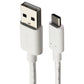 Alcatel (3.3-Foot) USB-C to USB Charge/Sync Braided Cable - White (CDA0000149CF) Cell Phone - Cables & Adapters Alcatel - Simple Cell Bulk Wholesale Pricing - USA Seller