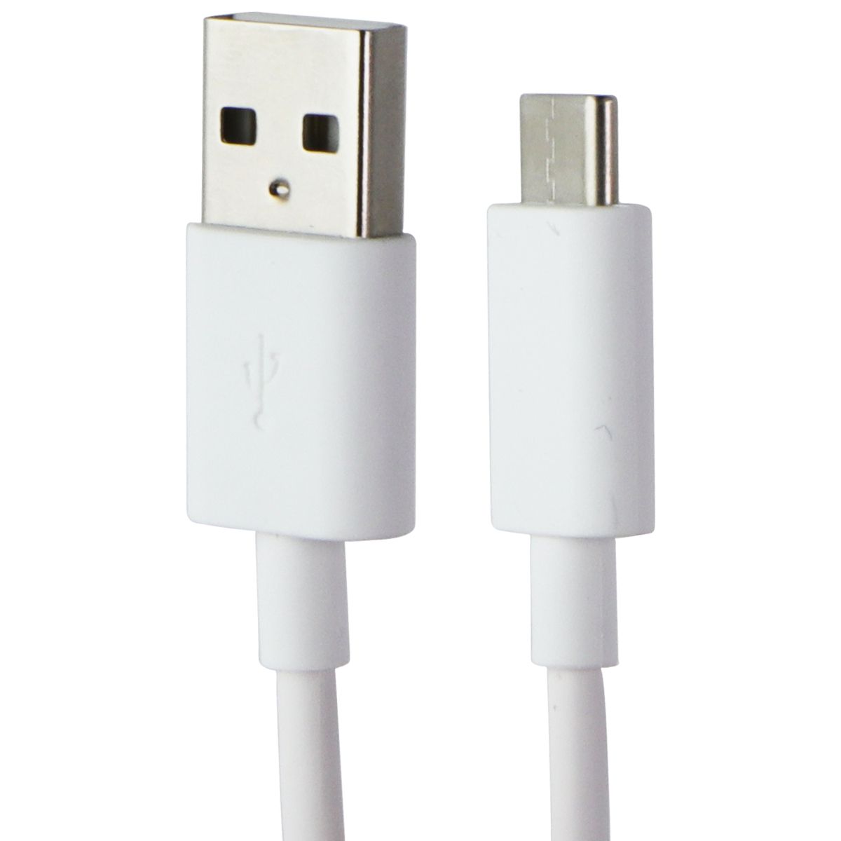 Alcatel (2.6-Foot) USB-A to USB-C Charge and Sync Cable - White Cell Phone - Cables & Adapters Alcatel - Simple Cell Bulk Wholesale Pricing - USA Seller