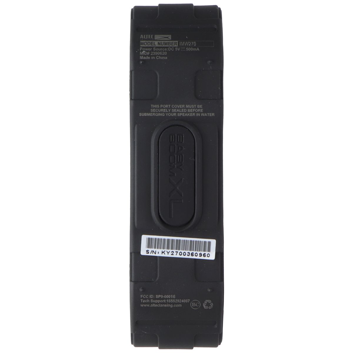 Altec Lansing Baby Boom XL Rugged Bluetooth Speaker - Black (IMW270-BLK) Cell Phone - Audio Docks & Speakers Altec Lansing - Simple Cell Bulk Wholesale Pricing - USA Seller