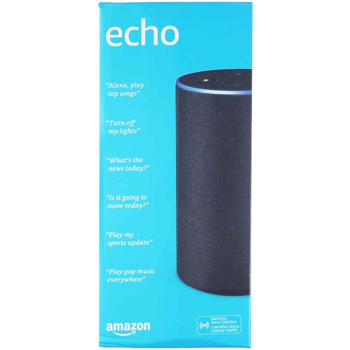 Amazon Echo (2nd Gen) Smart Speaker with Alexa - Charcoal Fabric