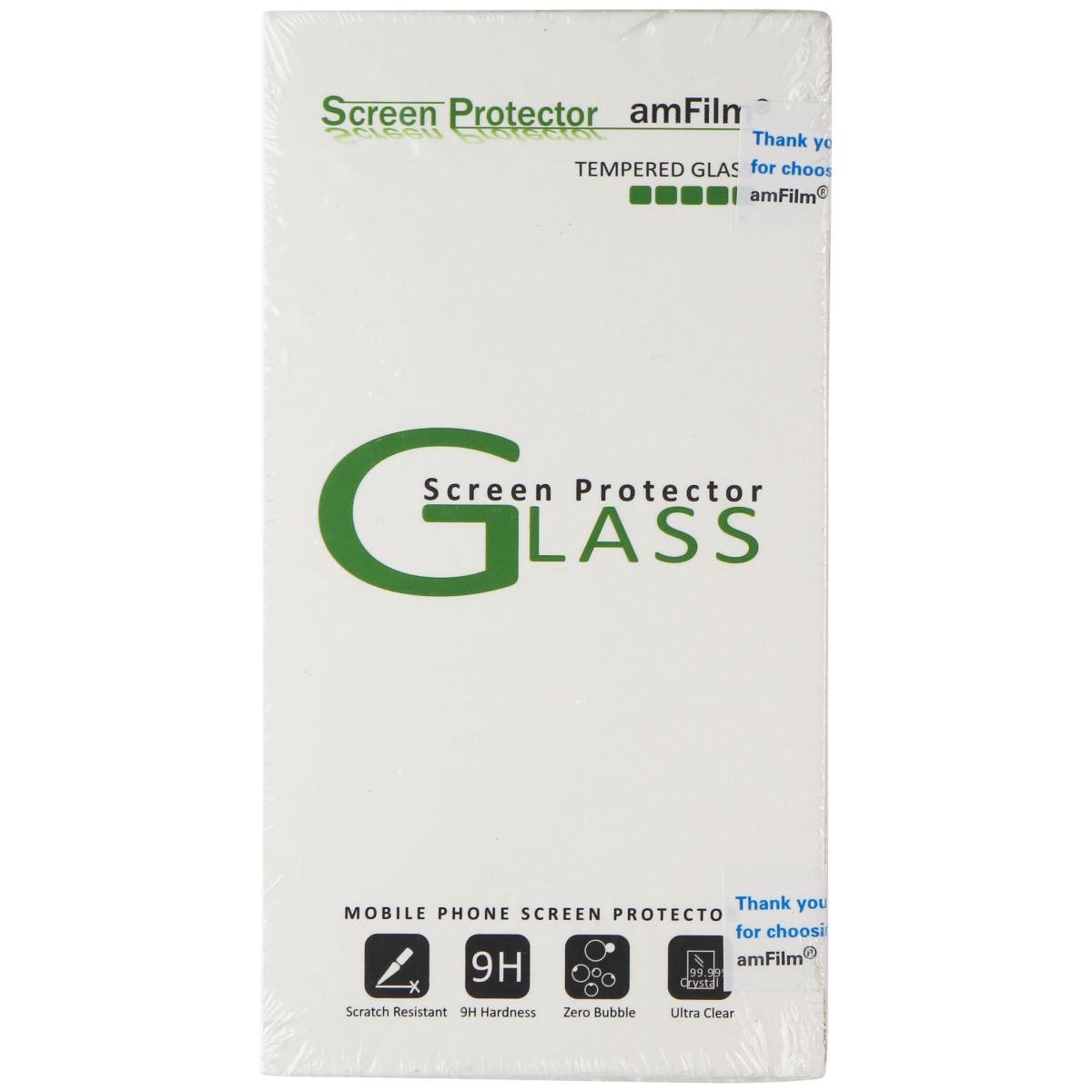 amFilm Screen Protector (2-Pack) Glass for Apple iPhone Xs Max - Clear Cell Phone - Screen Protectors amFilm - Simple Cell Bulk Wholesale Pricing - USA Seller