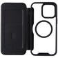 Ampd TPU/Acrylic Flip Wallet Case for MagSafe for iPhone 15 Pro Max - Clr/Blk Cell Phone - Cases, Covers & Skins Ampd - Simple Cell Bulk Wholesale Pricing - USA Seller