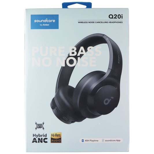 Anker Soundcore Q20i Wireless Pure Bass Hybrid ANC Headphones - Black (A3004Z11) Portable Audio - Headphones Anker - Simple Cell Bulk Wholesale Pricing - USA Seller
