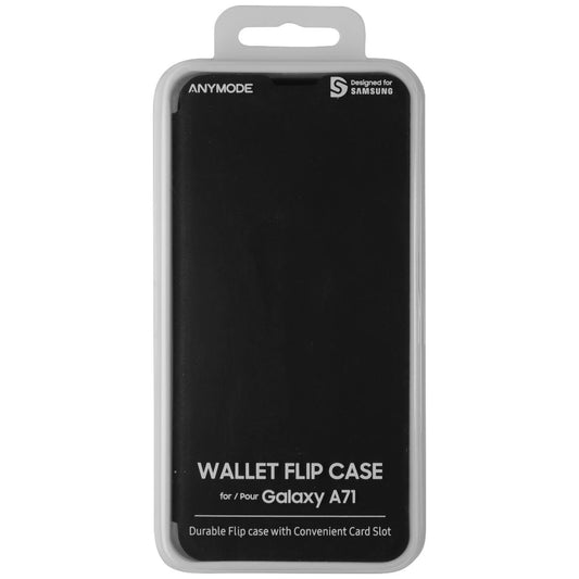 AnyMode Wallet Flip Case for Samsung Galaxy A71 - Black Cell Phone - Cases, Covers & Skins AnyMode    - Simple Cell Bulk Wholesale Pricing - USA Seller