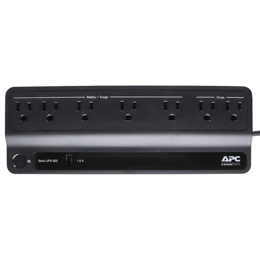 APC Back-UPS BE600M1 Battery Backup, 7 Outlet, 600VA/330W