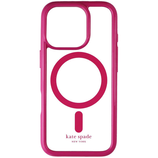 Kate Spade Ultra Protective Case for MagSafe for iPhone 16 Pro - Pink/Clear Cell Phone - Cases, Covers & Skins Kate Spade - Simple Cell Bulk Wholesale Pricing - USA Seller